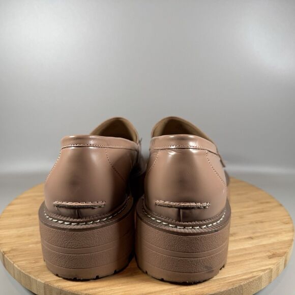 SAM EDELMAN Nude Laurs Lug Sole Loafers‎ Platform Shoes Womens 11 M - Picture 4 of 8